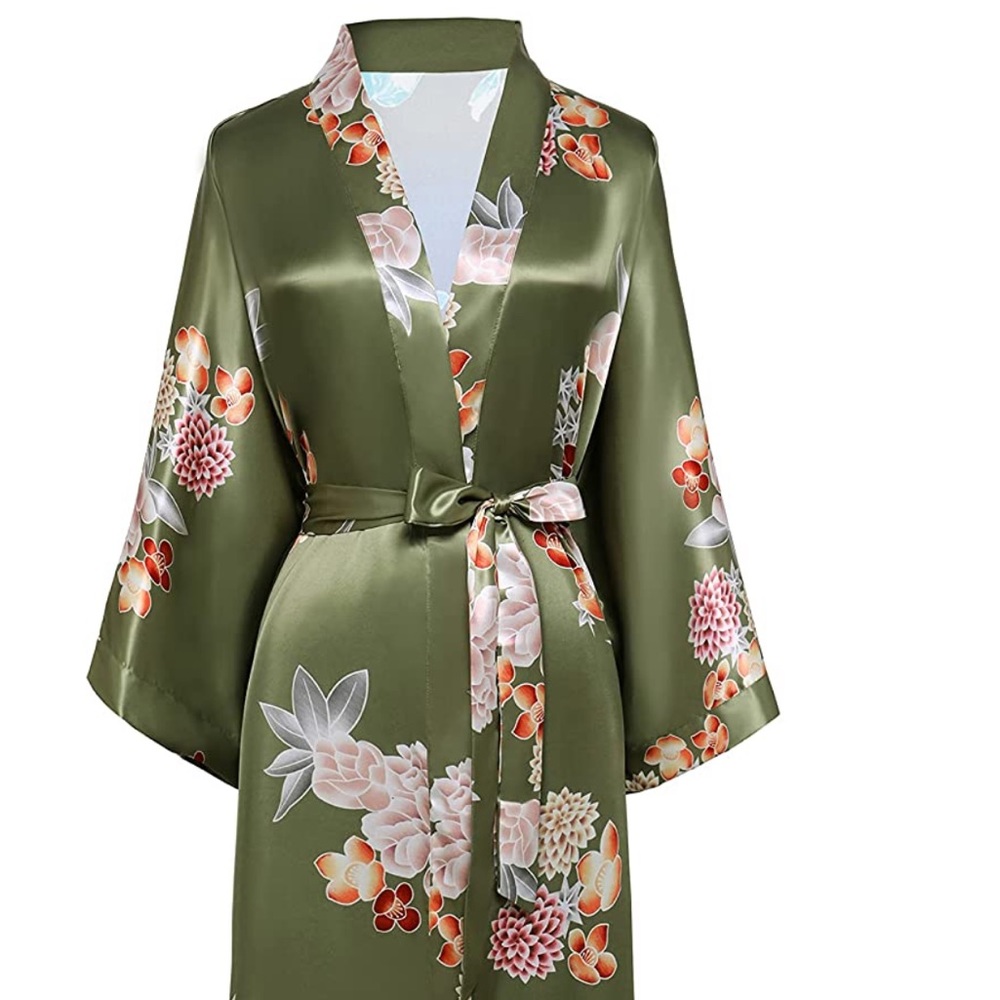 NEW! BABEYOND Long Print Kimono Robe Kimono Cover Up Loose Cardigan Top Outwear